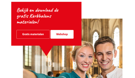 Actie Kerkbalans steekt website en webshop in nieuw jasje