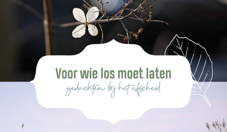 Christelijk geschenboekje rouw - Voor wie los moet laten