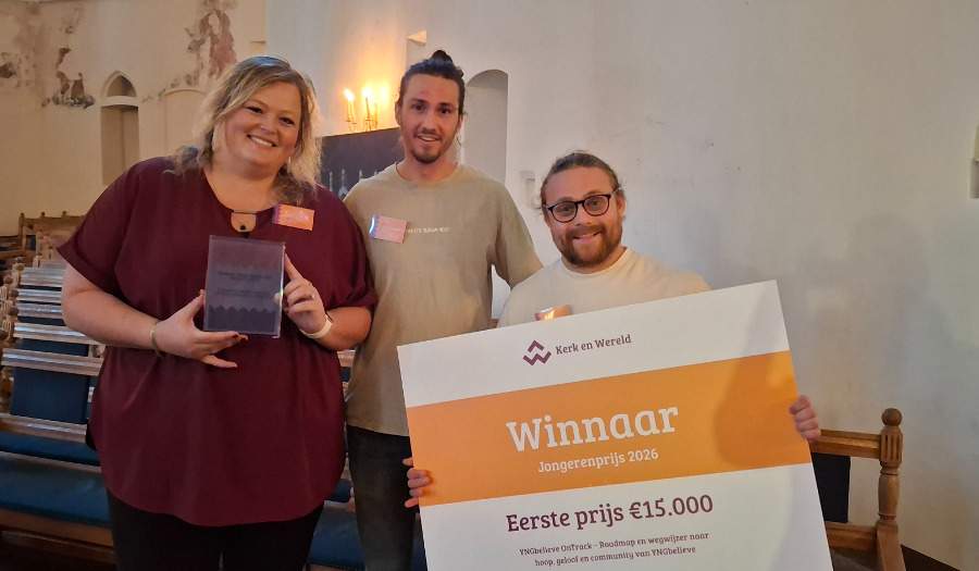 YNGbelieve OnTrack wint Jongerenprijs 2026 van Fonds Kerk en Wereld 