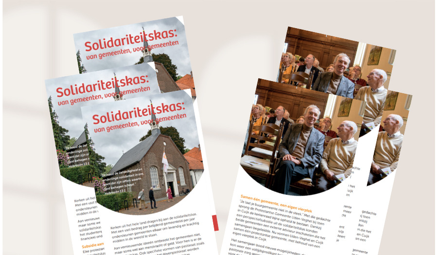 Bestel nu: flyer met uitleg voor gemeenteleden over bijdrage aan solidariteitskas