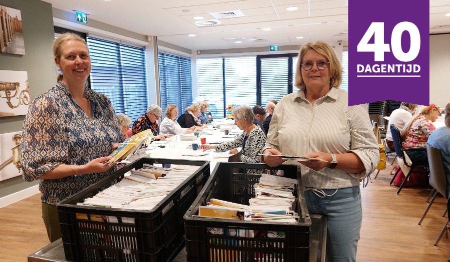 Kerkleden uit gemeente Molenlanden schrijven samen paasgroeten 