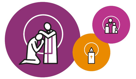 Pictogrammen voor beamer, kerkblad en website - nieuw: in memoriam, kindermoment en meer